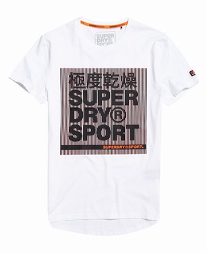 Superdry Core Graphic Férfi Pólók Fehér | GUMWK7496